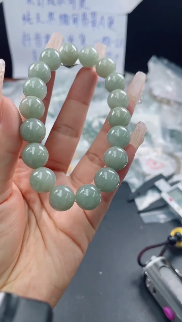 未镶嵌戒指翡翠珠串12.0