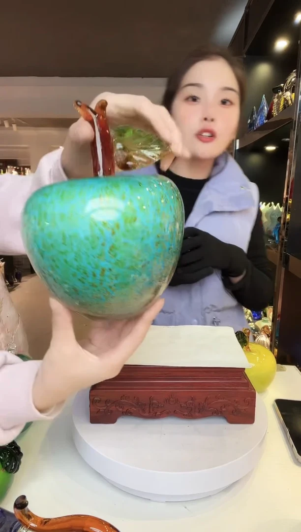 【闪购商品】茶盏琉璃摆件家居摆件