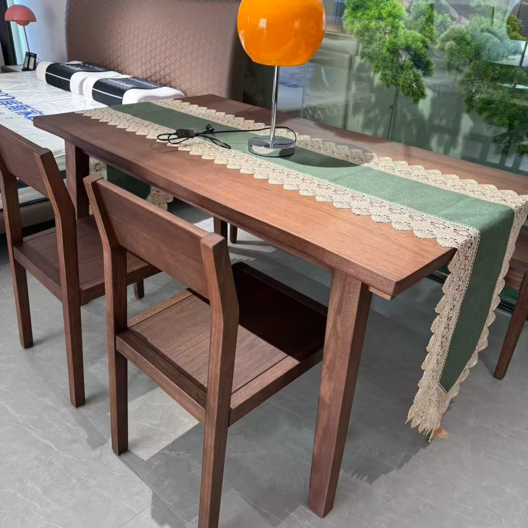 中古风新中式南美胡桃木餐椅