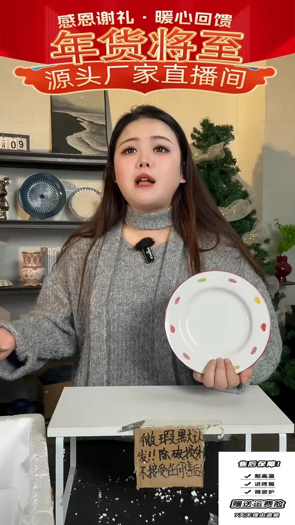 【闪购商品】瓷波点盘