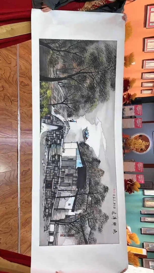 【闪购商品】国画周建真老师绘画作品带书19-130