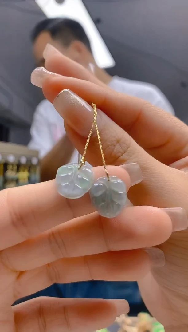 【闪购商品】翡翠耳饰合金405翡翠耳线