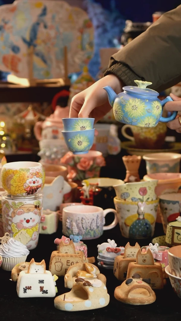 其他陶no退no换景德镇釉下彩手绘设计师款陶瓷