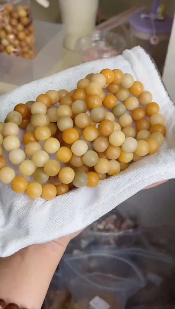 菩提根/象牙果手串f65干磨苹果11*12瑕疵不补