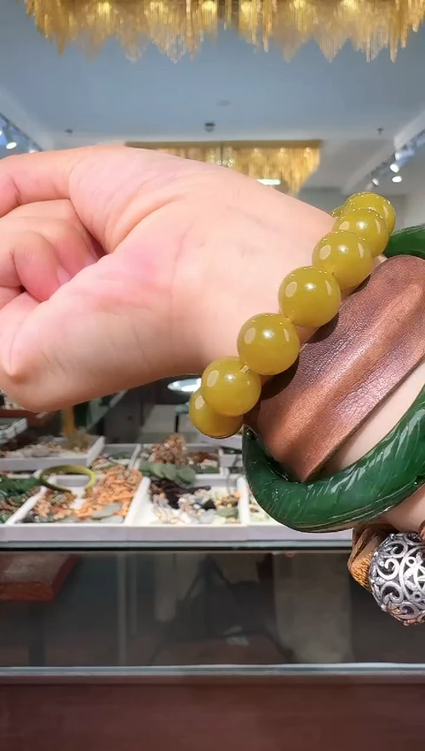 未镶嵌岫玉手链手串