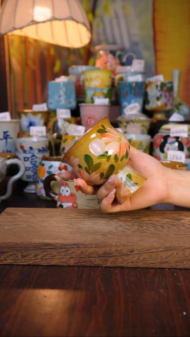 摆件泥垚手作 景德镇手工手绘器物