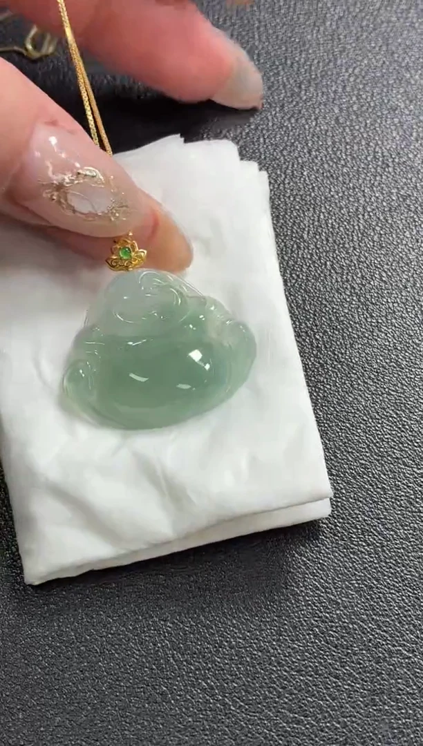 18K金镶嵌定制翡翠DDJ38721