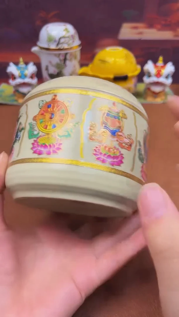 陶瓷茶具摆件旅行套组