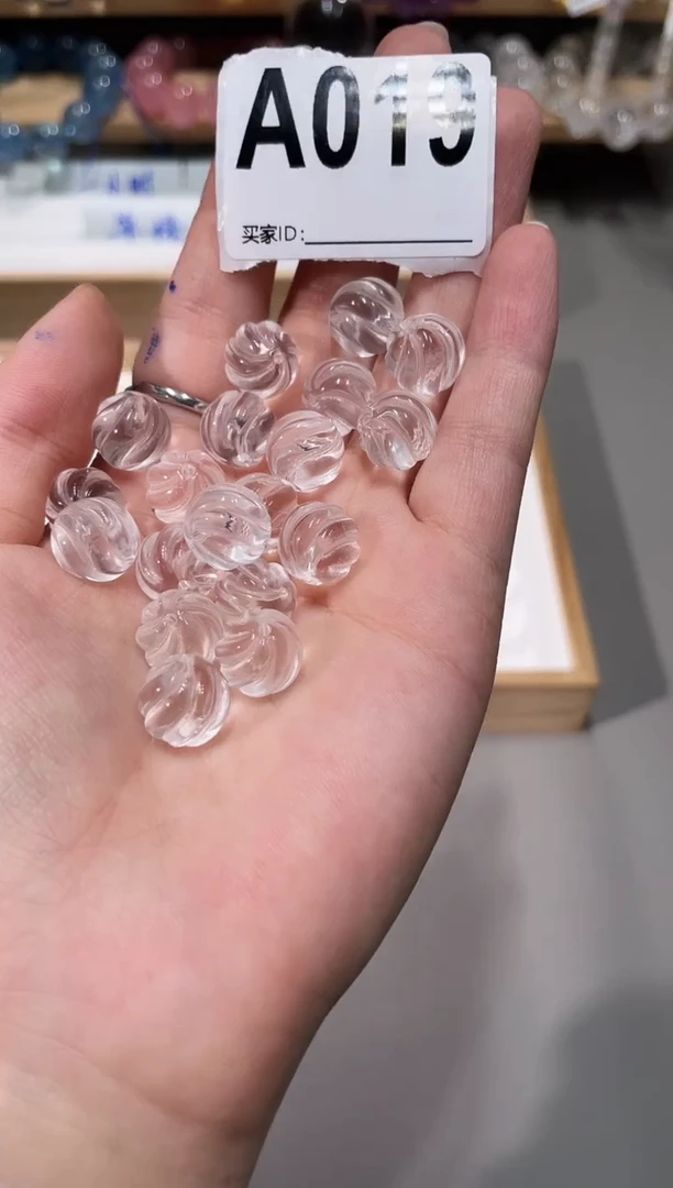 水晶手链未镶嵌A019白水晶回纹麻花结多样性发一