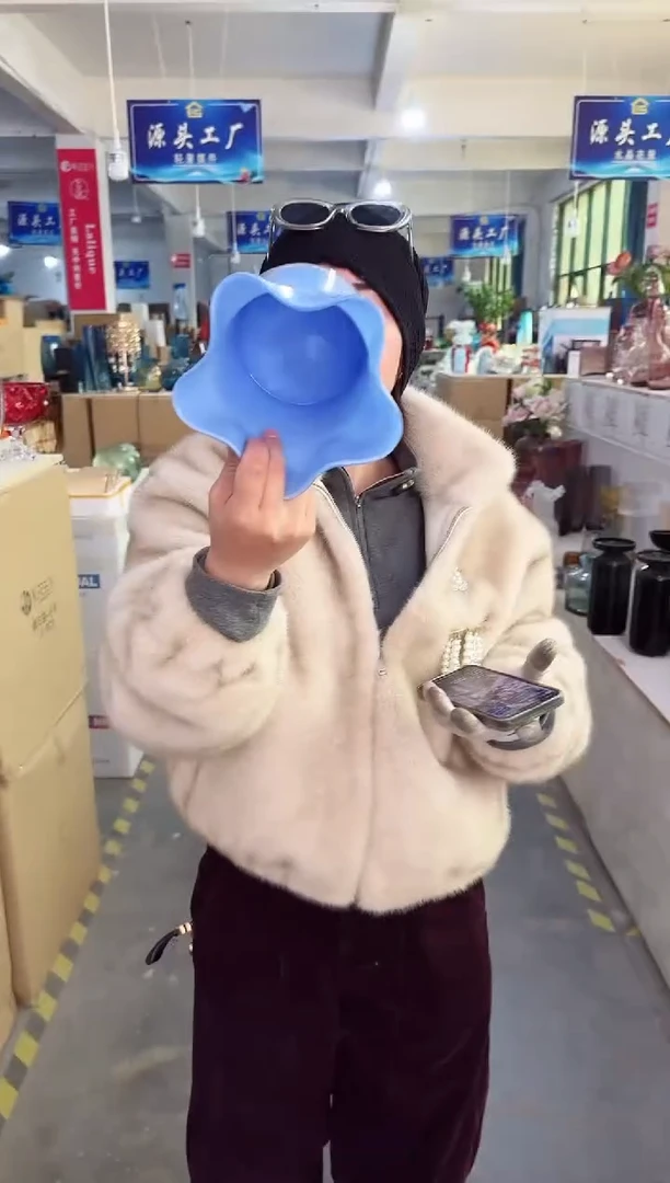 【闪购商品】玻璃海燕微瑕花瓶--8XSP9