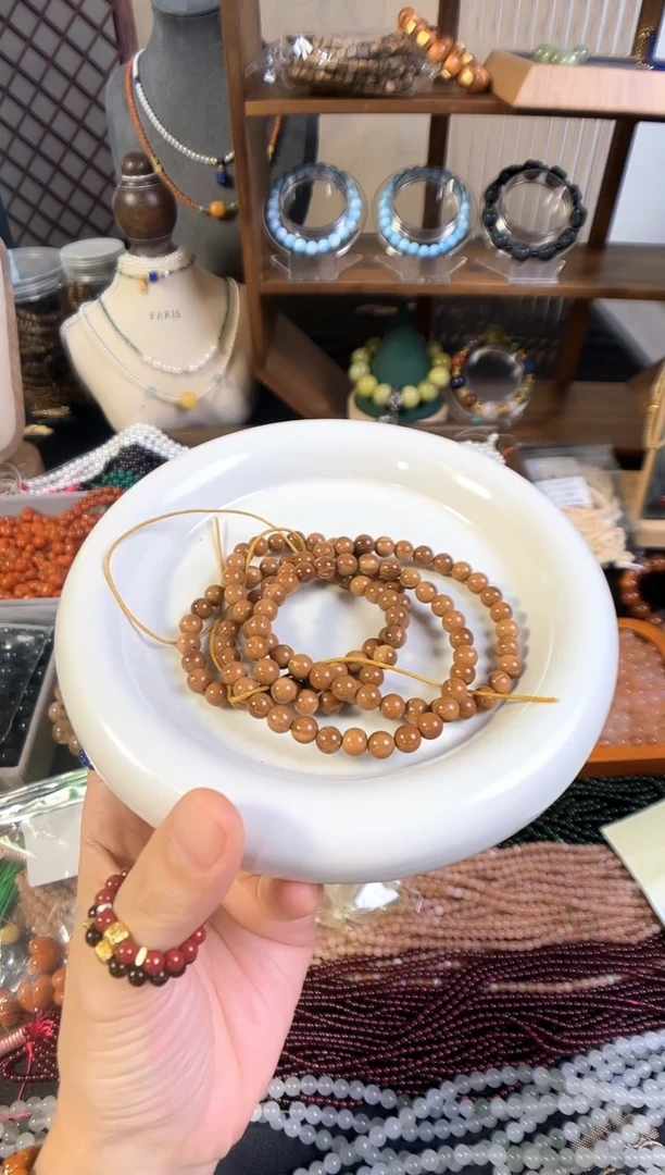 库克手串/手链6mm库克圆珠108一整条素圈