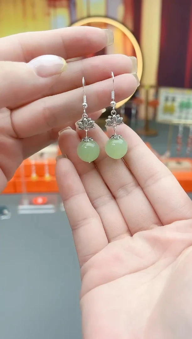 未镶嵌东陵石耳饰427