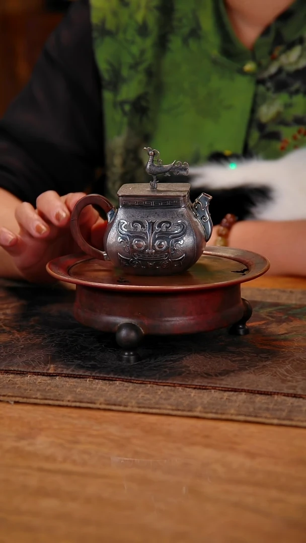 盛唐工坊 足银999 手工泡茶壶
