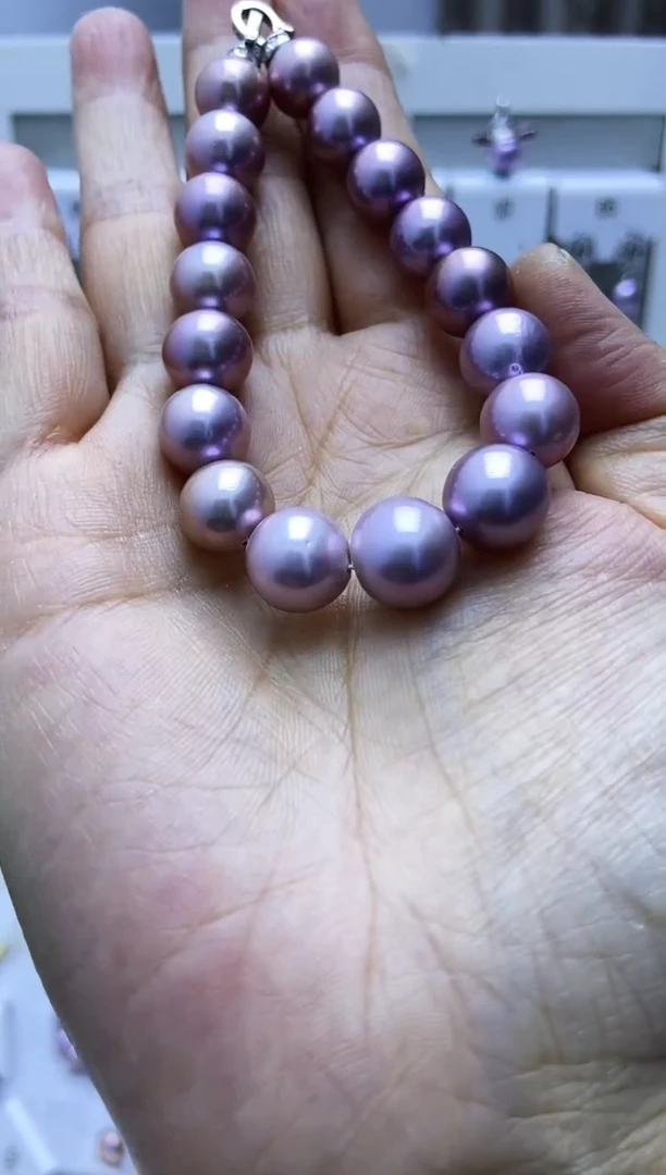 银S925镶嵌手串淡水珍珠手串