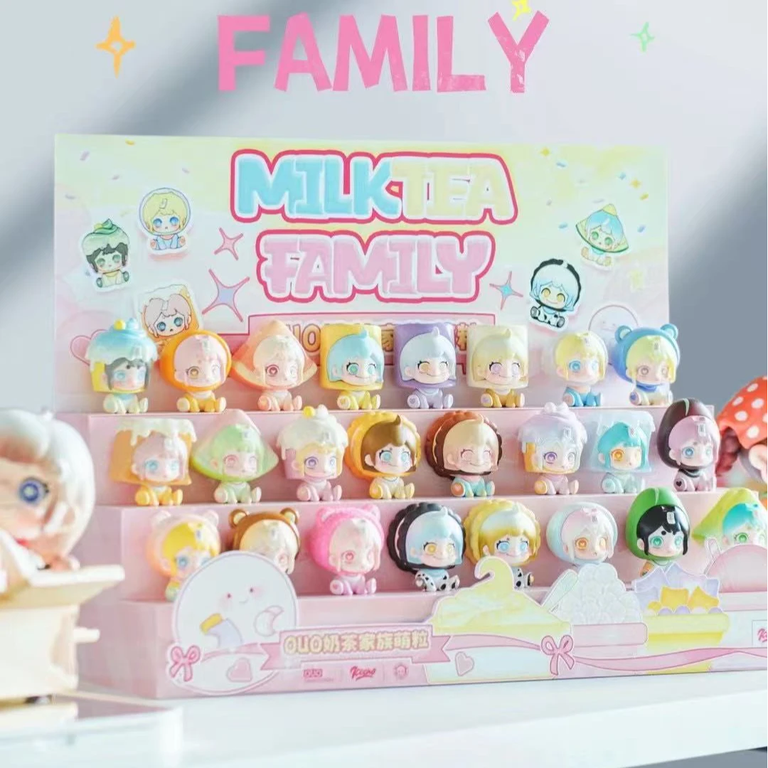 【拆盒】OUO奶茶家族系列萌粒盲盒幽灵Keeno皮POPO手办潮玩摆件