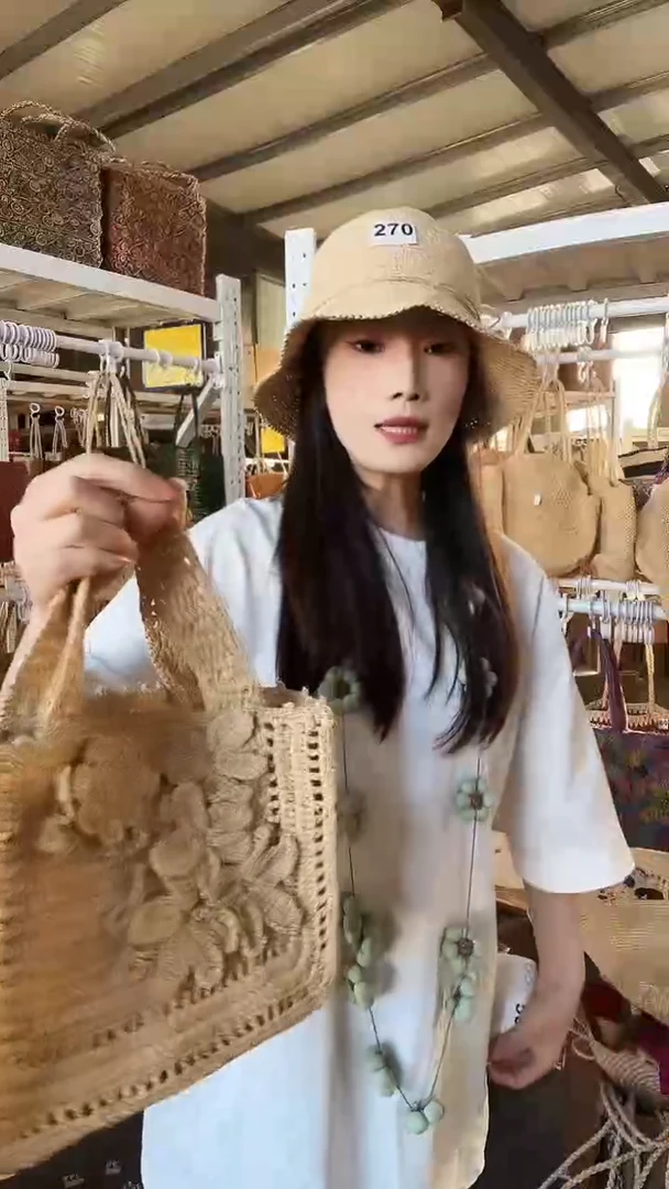 陶瓷550拉菲草编织包包非洲厂家进口手工制作