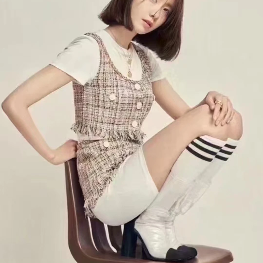 未使用 Chanel/香奈儿 香奈儿黑色连衣裙白色/M