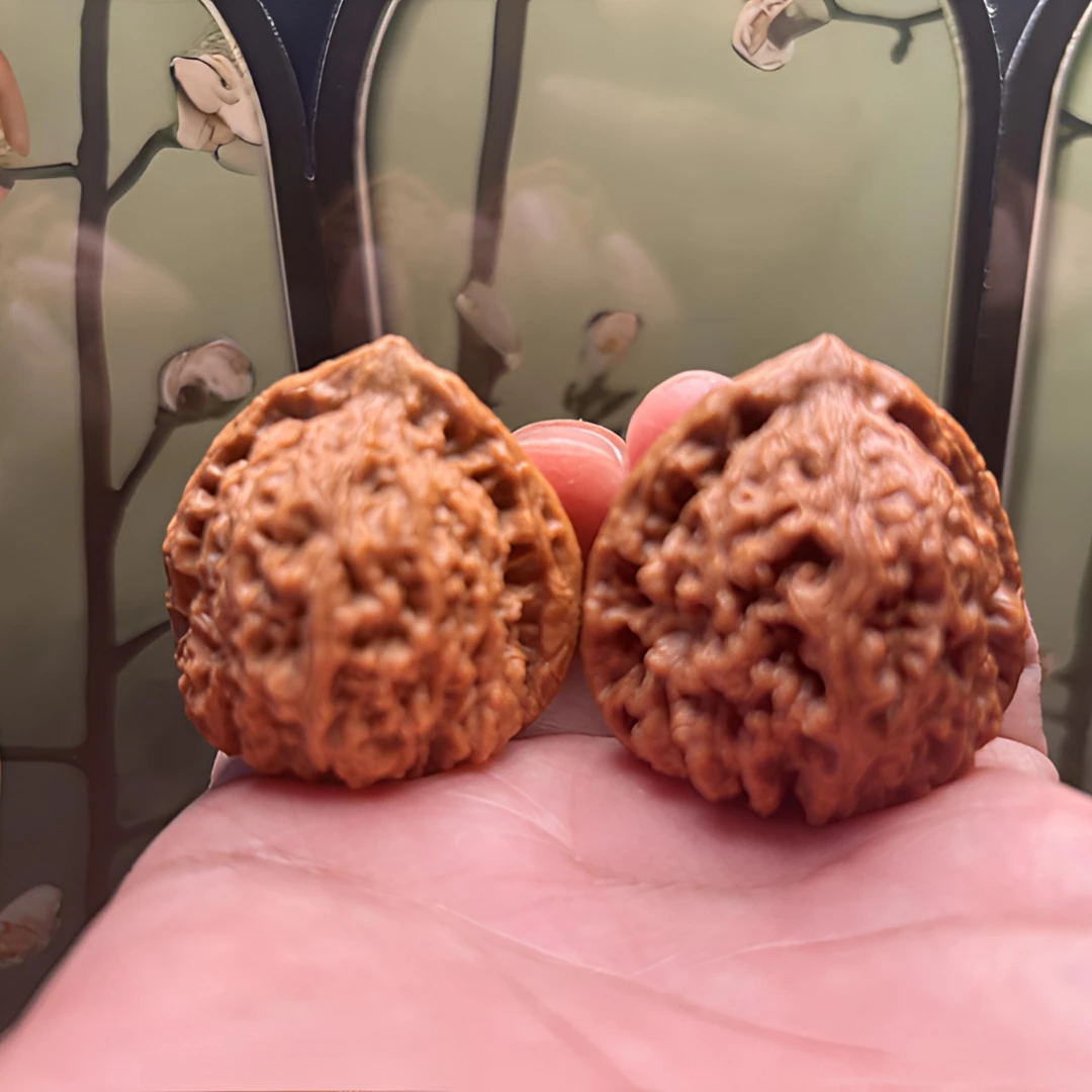 正宗涿鹿老树南疆石山地果凹底南疆石拉丝蚂蚁纹高炮凹底文玩核桃