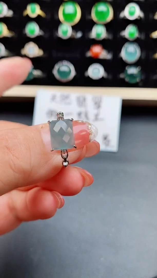 【闪购商品】翡翠戒指银S925镶嵌1212