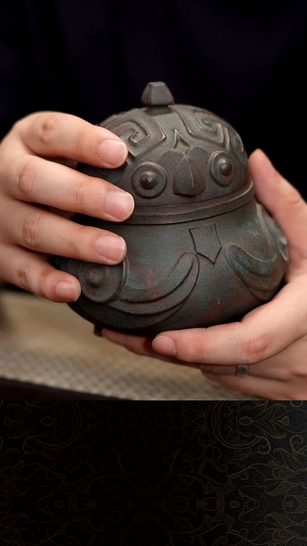 茶壶紫砂A****a仿青铜茶仓