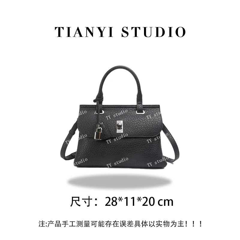【TY】BF-66351-黑色 轻奢高级韩版单肩潮流时尚简约女包