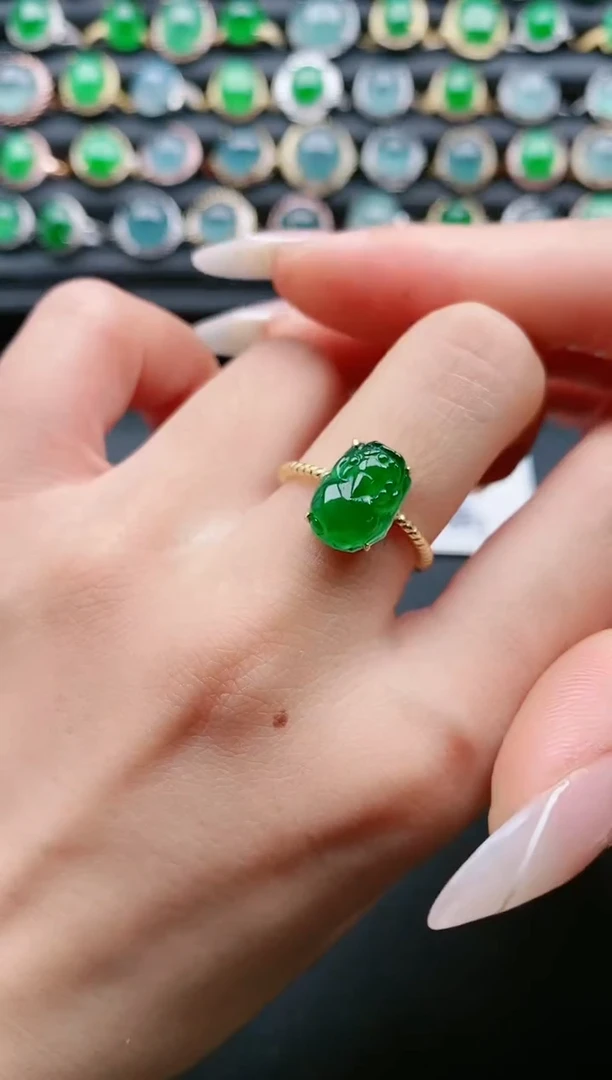 【闪购商品】翡翠戒指银S925镶嵌1111111111