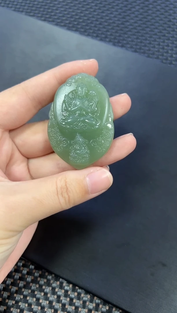 【闪购商品】和田玉挂件未镶嵌千手观音（多样性发一件）