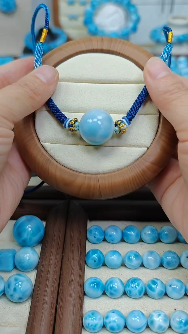 未镶嵌针钠钙石（海纹石）手链小**棠多样性发一