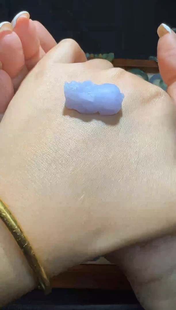 未镶嵌定制翡翠紫貔貅