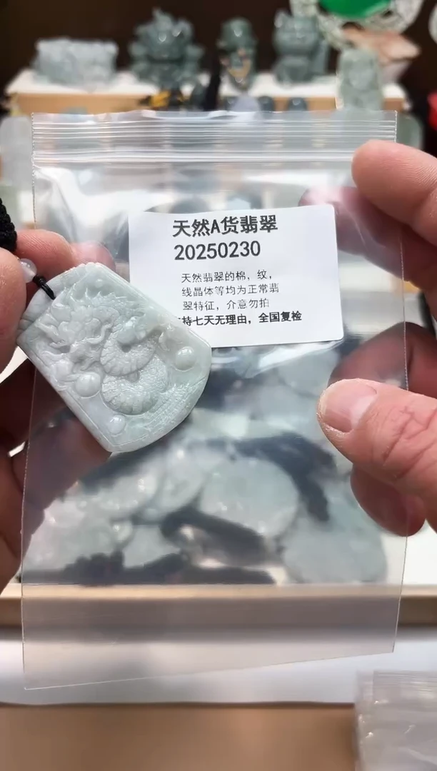 颈饰未镶嵌翡翠天然翡翠A货1204
