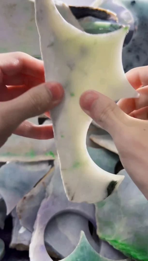 裸石翡翠缅甸翡翠A货文8578