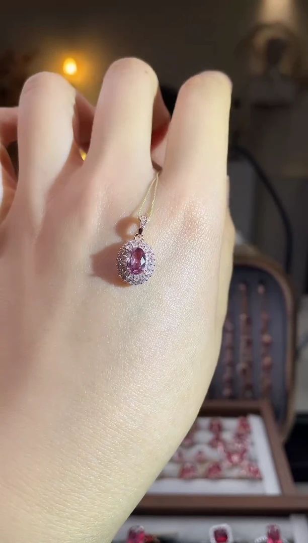 颈饰蓝宝石银S925镶嵌颈饰