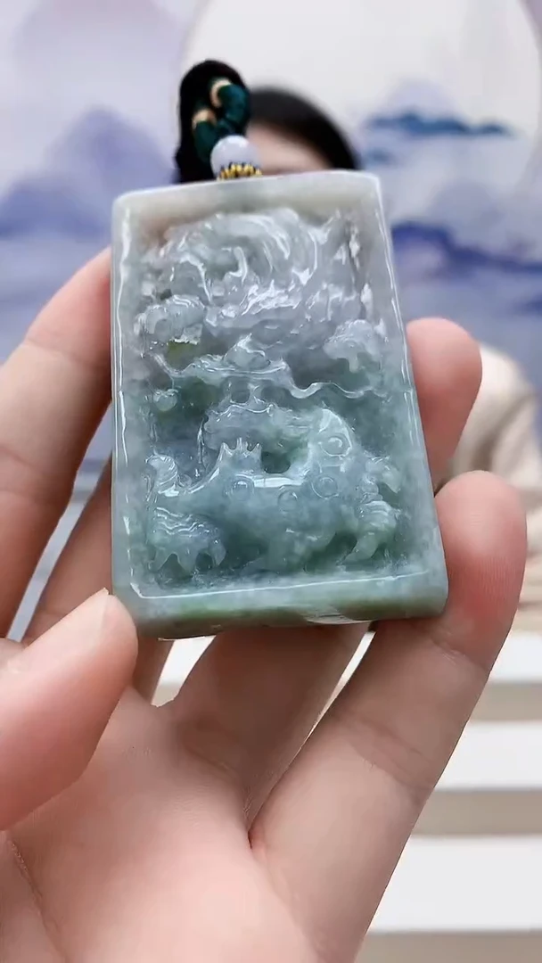 未镶嵌定制翡翠4812bb-毛货挂件26