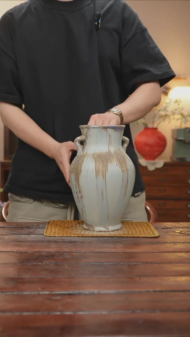 摆件景德镇手作艺术感花瓶