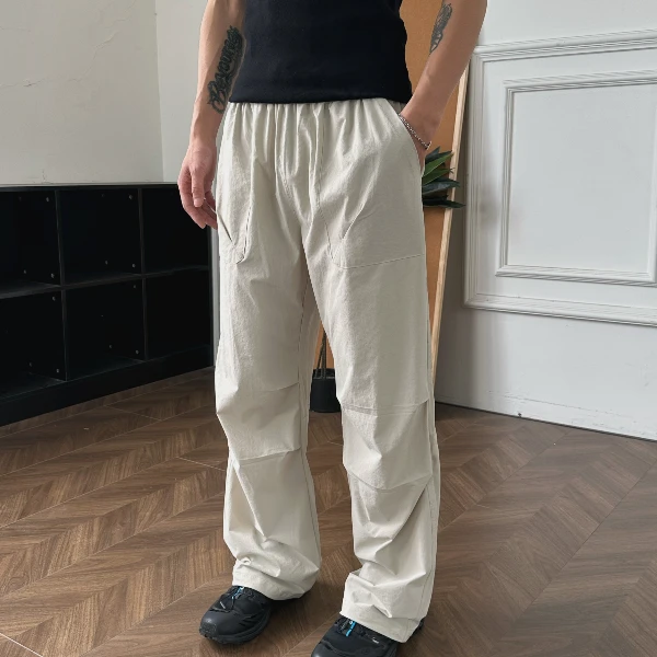 emulous夏季新款薄款速干长裤膝盖立体剪裁休闲裤