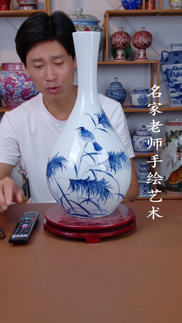 瓶景德镇手工手绘陶瓷摆件40