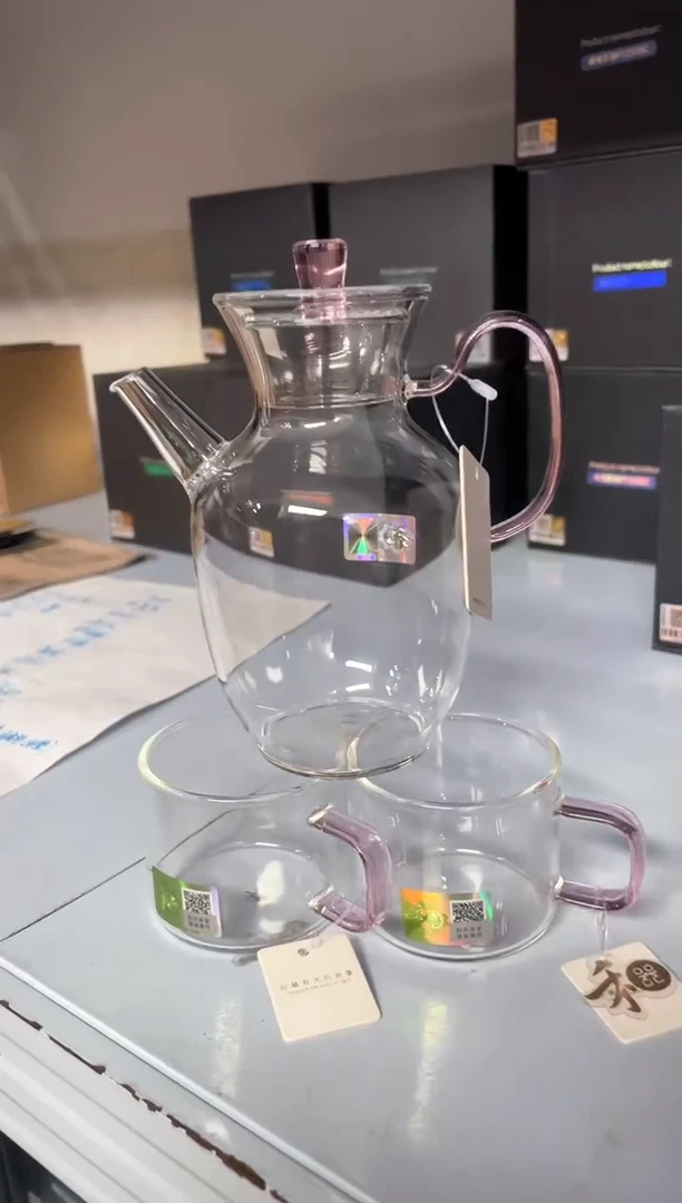 禾器/悦心壶/浅粉+清禾对杯/浅粉