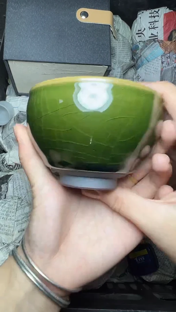 茶盏帝王绿  盏三疯建盏茶器