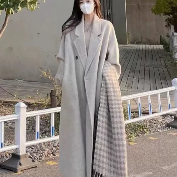 【B941-B950】冬款气质羊毛时尚网红百搭羊绒加厚韩版双面宽松