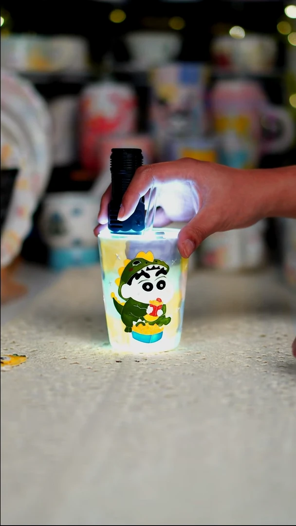 高温釉下彩玉泥可乐杯