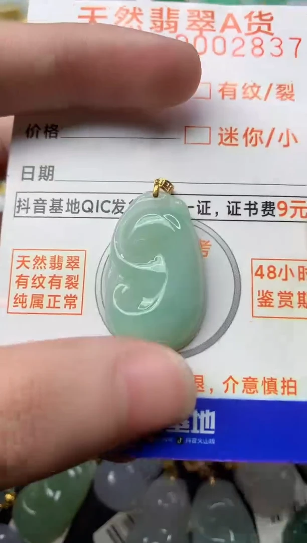 【闪购商品】翡翠颈饰18K金镶嵌12........