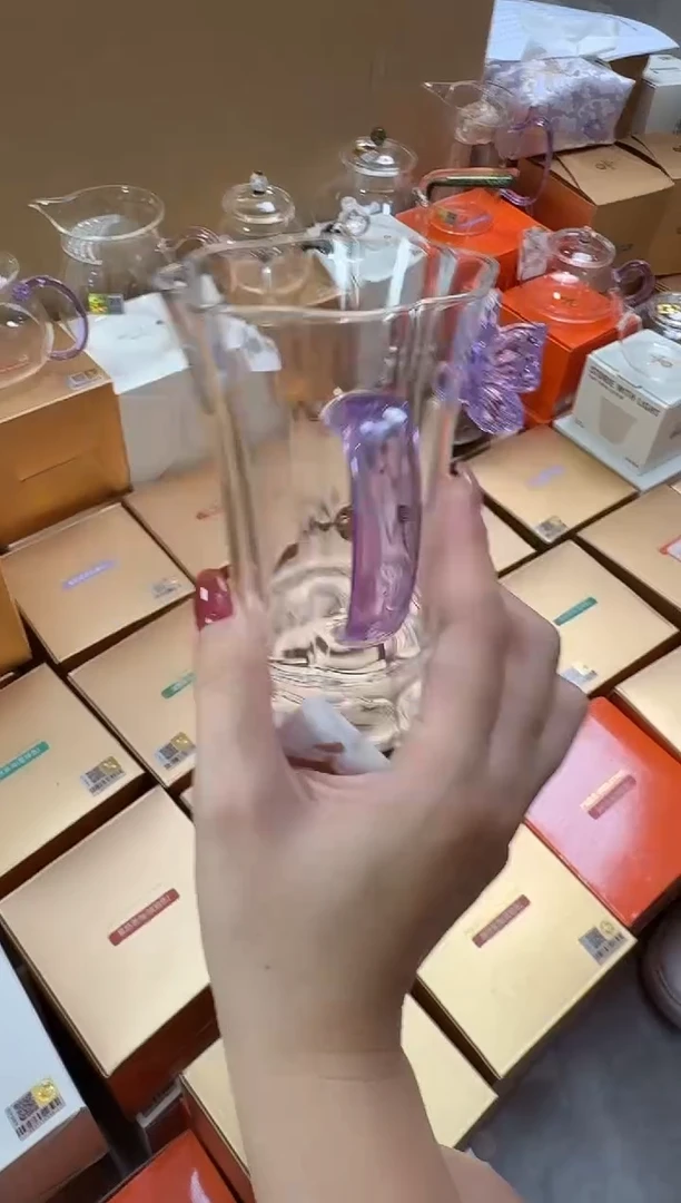 @@禾器晶彩幻蝶杯浅紫色