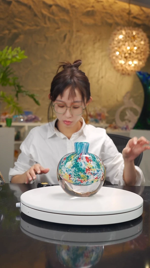 手工艺品琉璃莫奈花园系列香薰瓶