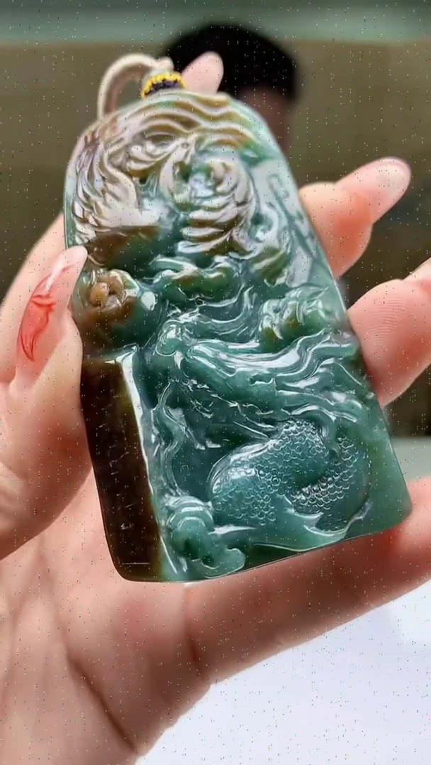 【闪购商品】定制翡翠未镶嵌4917ty-毛货挂件23