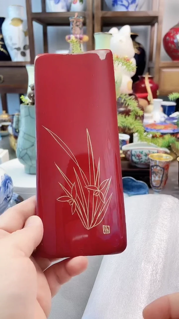 盘日产大漆实木茶则