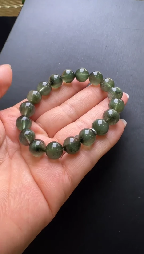 手串未镶嵌水晶绿发晶手串11m+ JP47950