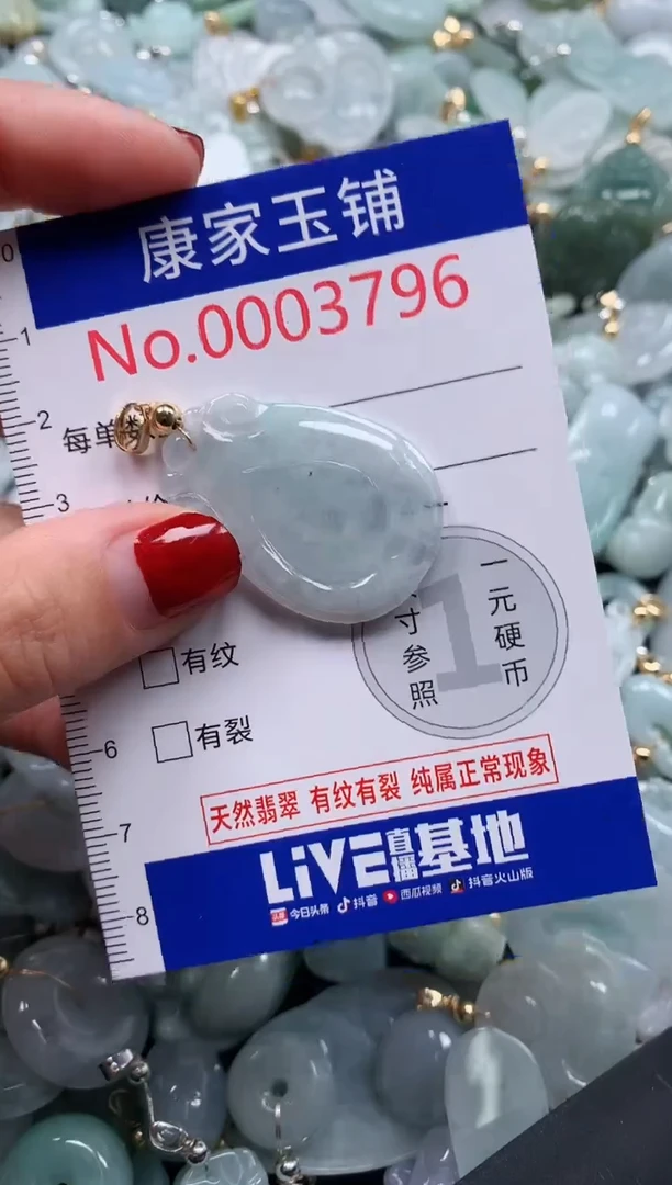 翡翠未镶嵌吊坠(不含链)3796