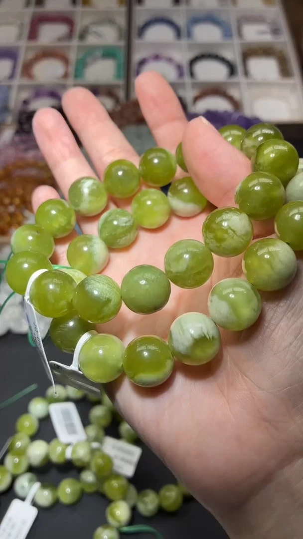 未镶嵌手串水晶青提奶盖13M+
