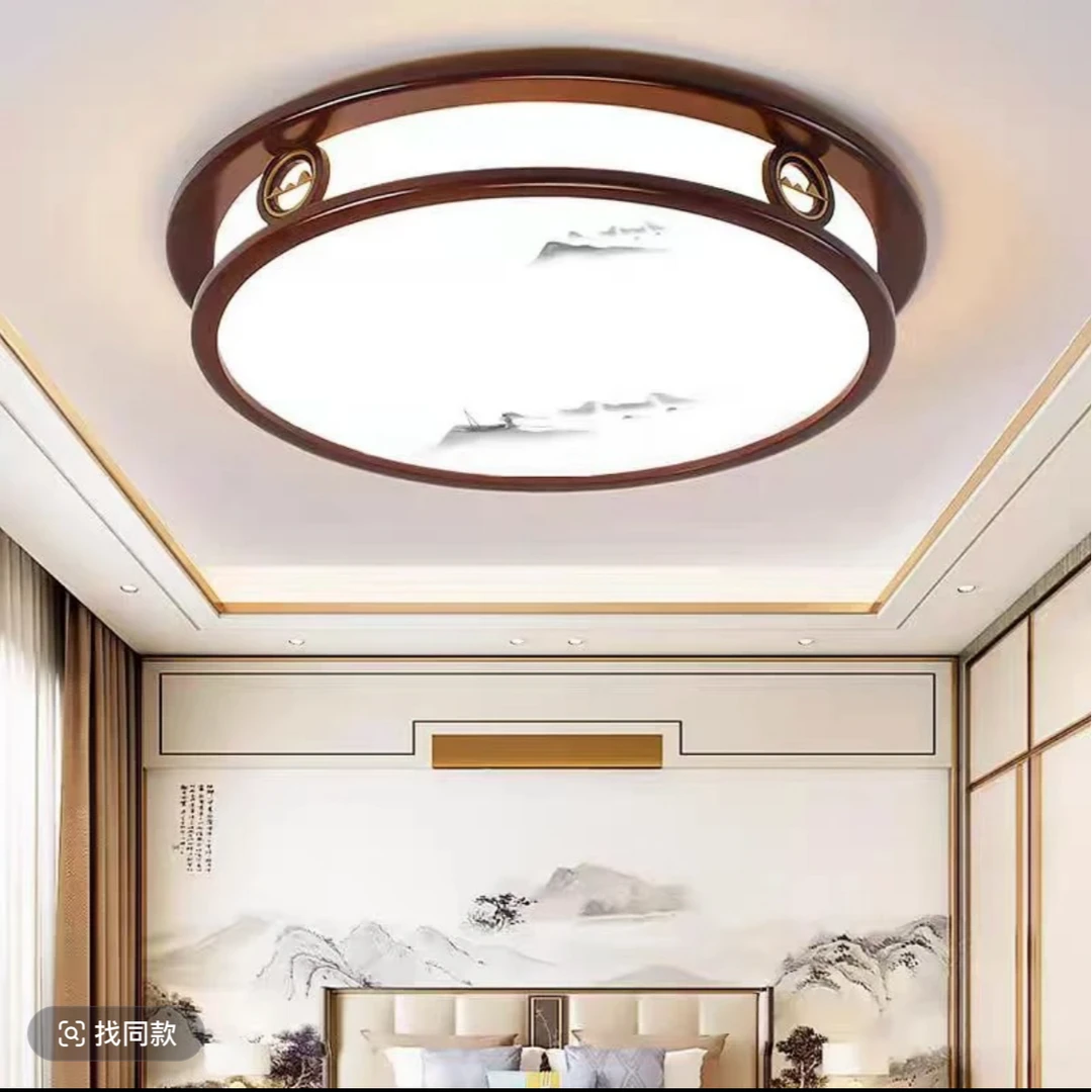 灯新中式国风简约书房房间大气