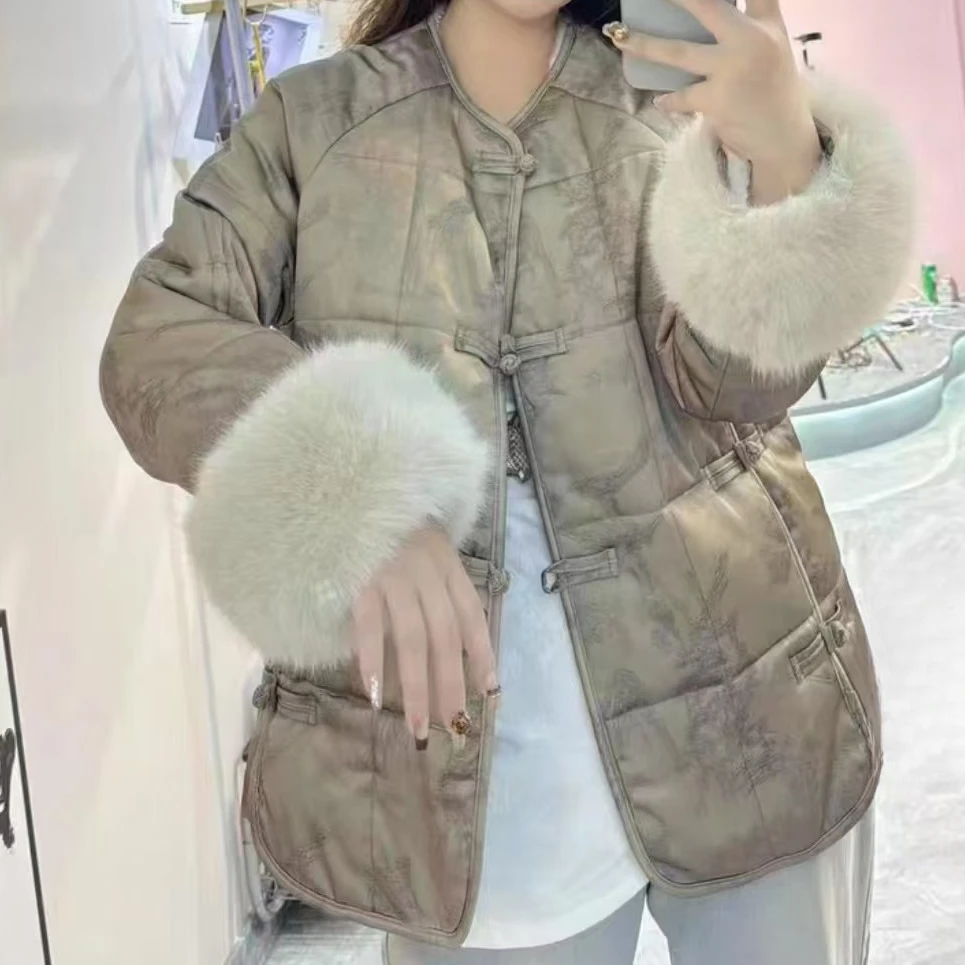 XIE4  国风气质百搭加棉外套688